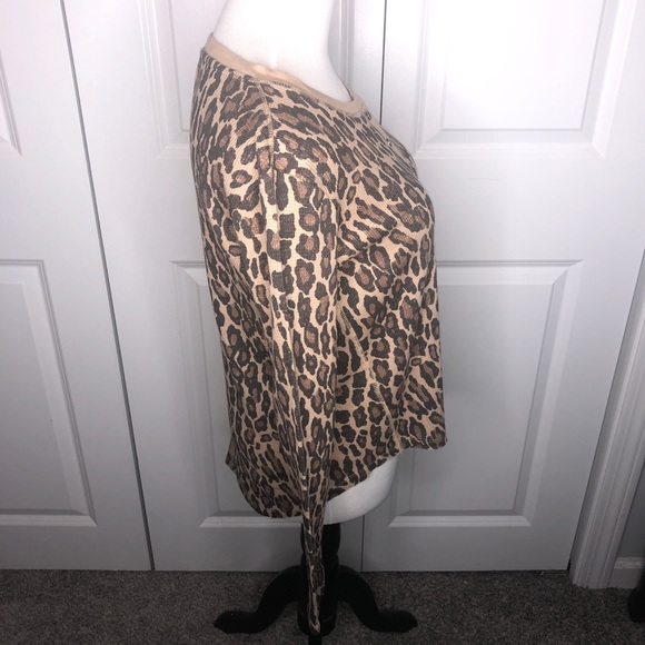 New Splendid Long Sleeve Animal Print Shirt XS - Picture 4 of 8